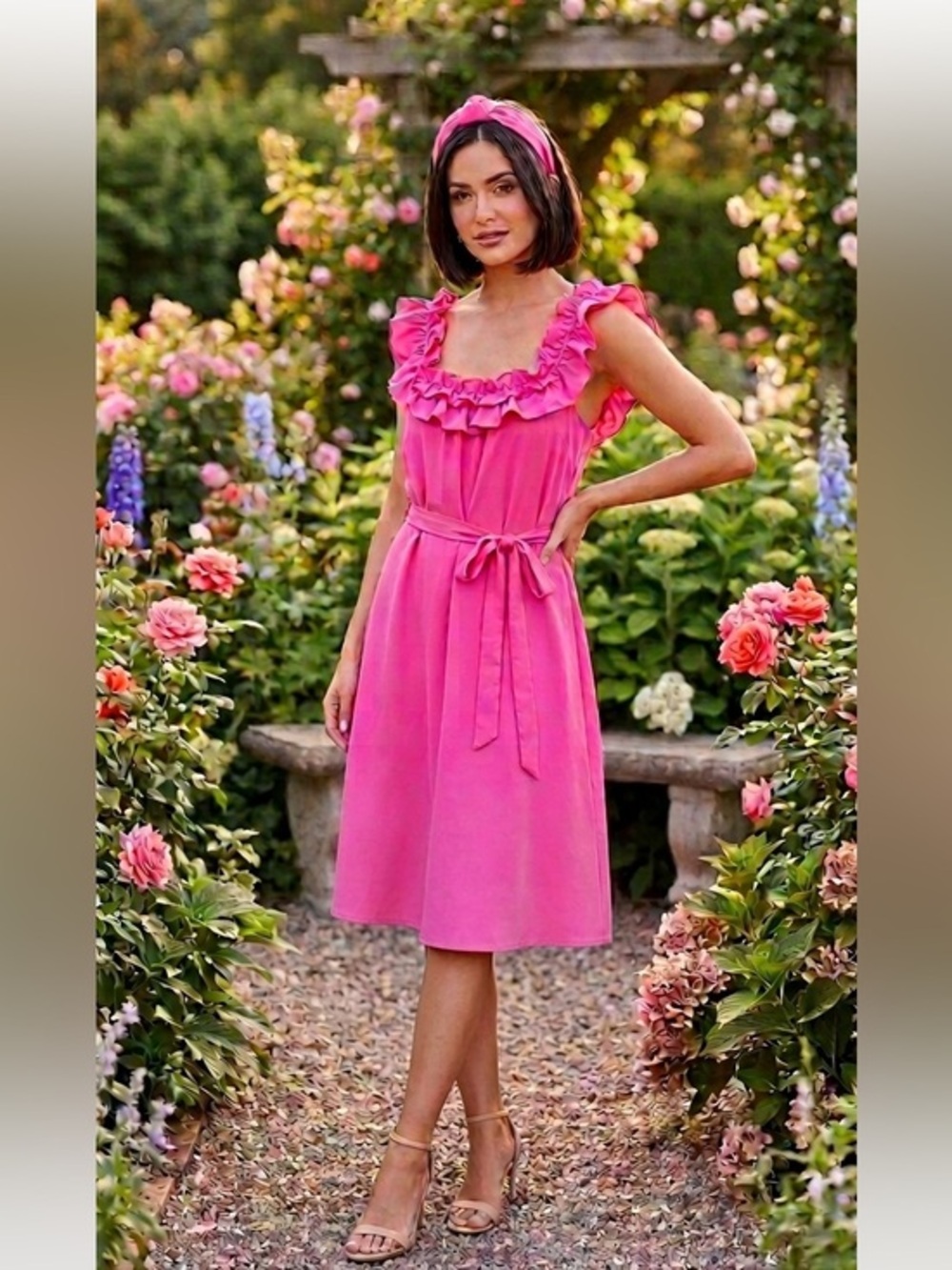 NWT Donna Morgan Sleeveless Pink Dress Size 10